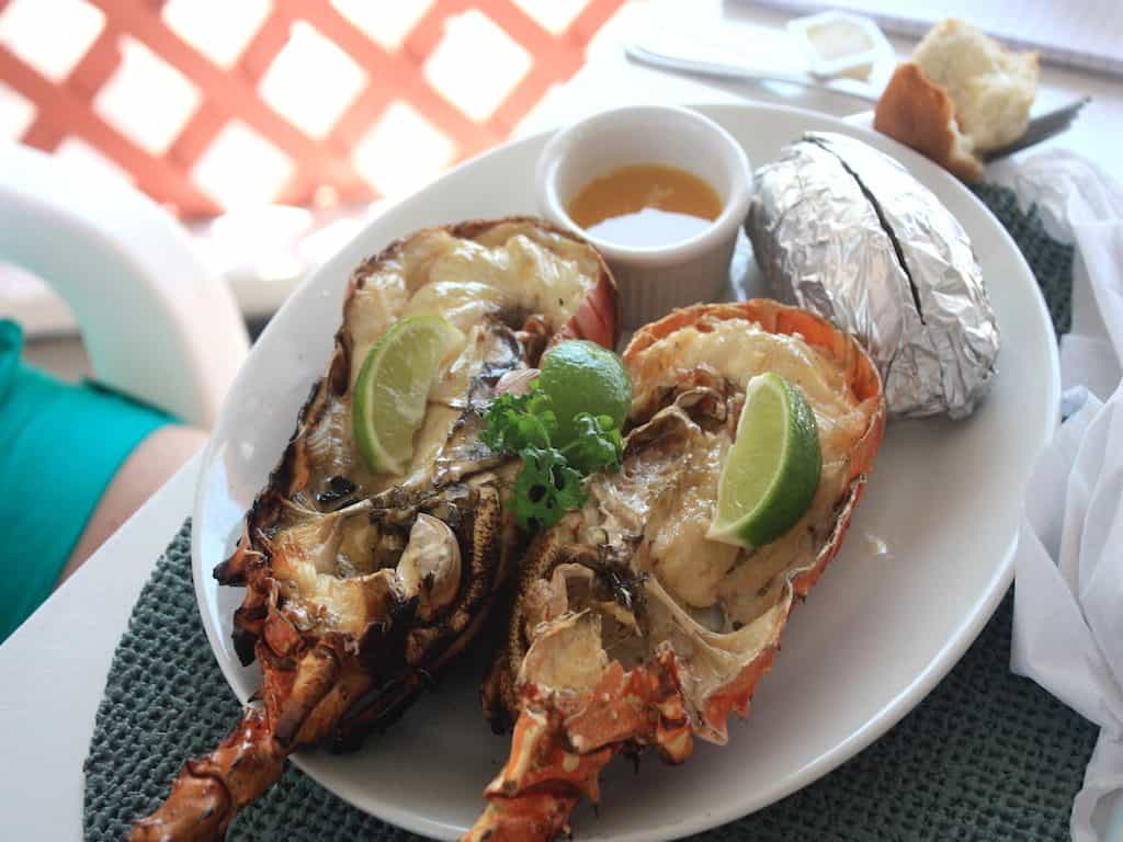 Anegada Lobster Lunch on a BVI Crewed Yacht Charter