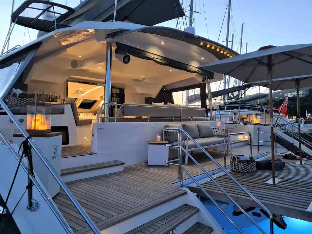Catamaran Allure Evening Ambiance