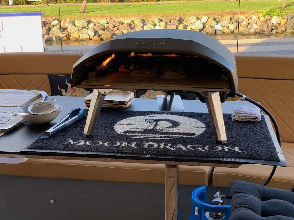 Catamaran Moon Dragon Ooni Pizza Oven