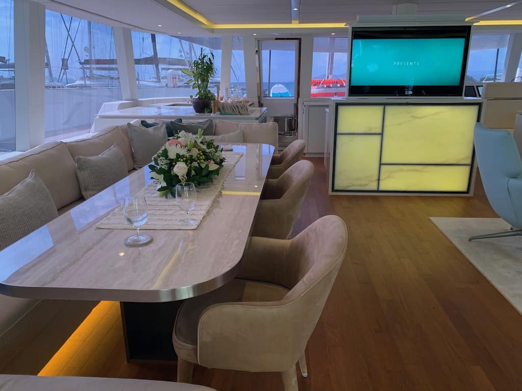 Catamaran Seclusion Indoor Dining
